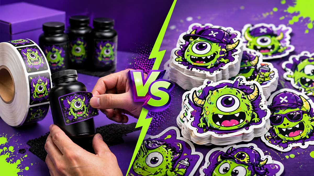 Roll Labels vs Die Cut Stickers: Which Is Better for Your Business?