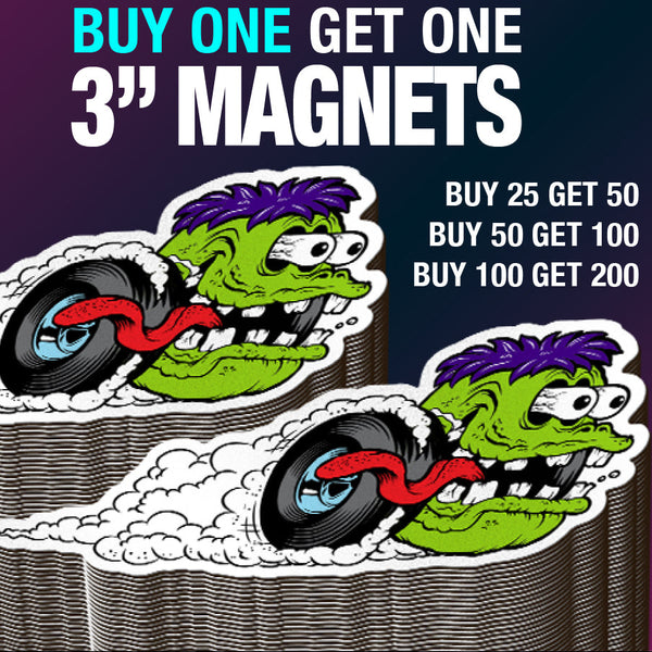 BOGO 3" Custom Magnets