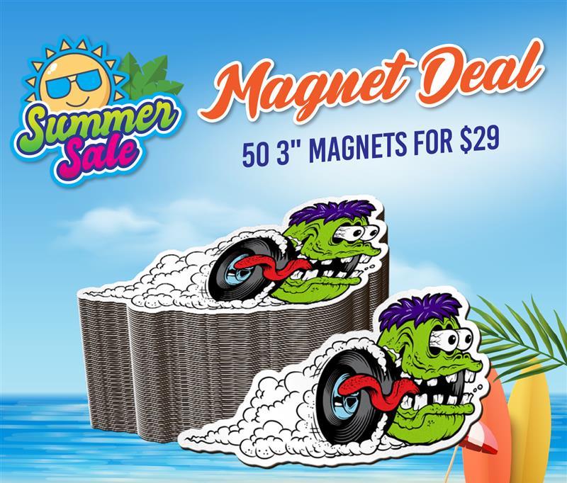50 3" Magnets $29