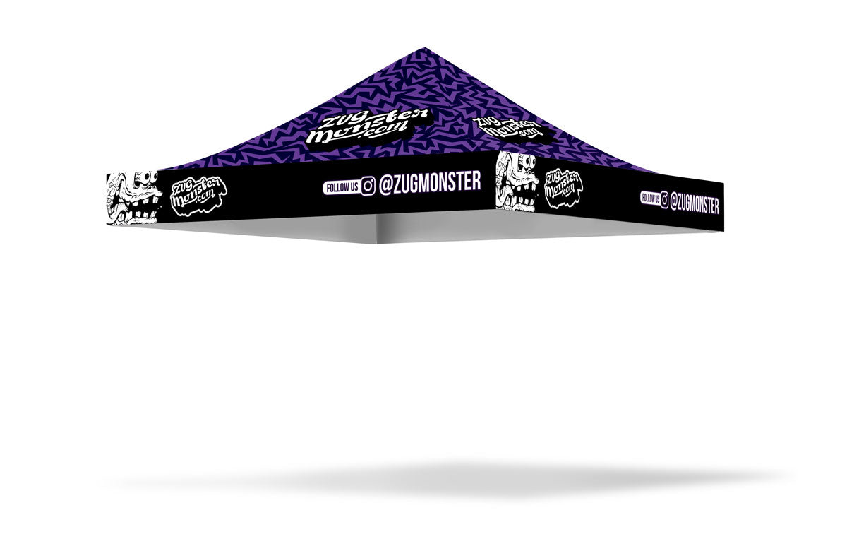 personalized canopy tent 10' x 10' Custom Canopy Tent – ZUG MONSTER