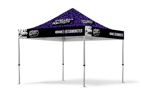 custom printed tents 10' x 10' Custom Canopy Tent – ZUG MONSTER
