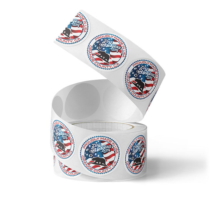 Custom product labels supplied on rolls