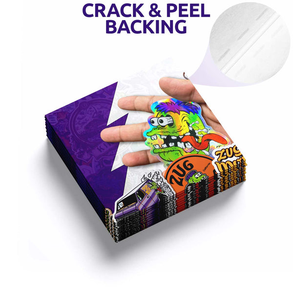 Split Paper Sticker Paper Stickers – ZUG MONSTER
