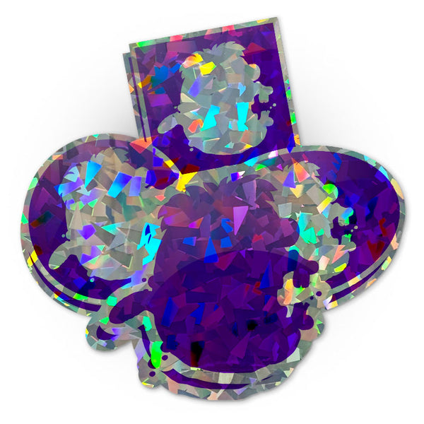 Holographic Crystals Stickers