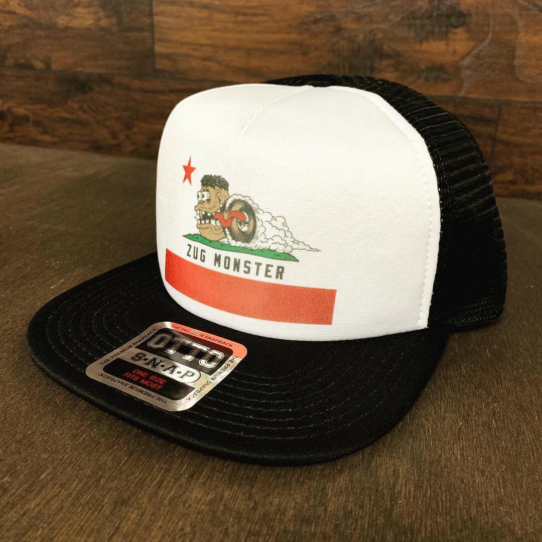 ZUG Monster / California Flag Trucker Hat.